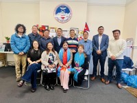 जीआरएनसीको नेपाली नयाँ वर्ष कार्यक्रमका लागि गायिका रेश्मा तामाङ बेलायत आइपुगिन्