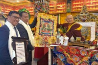 २१ लाख रुपैयाँको तिङ् खरिद गरिदिएबापत तमु धीं यूकेलाई बौद्ध अर्घौ सदनको सम्मान