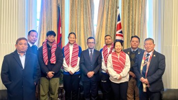 नेपाली राजदूतावास लन्डनमा कराते प्रशिक्षक र खेलाडीलाई स्वागत, सम्मान