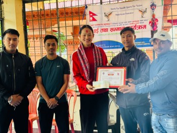 कराते स्टार एरिका गुरुङ सम्मानित