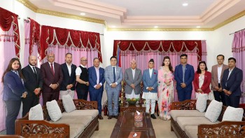 एनआरएनएका अग्रहजहरुले अहिलेको समस्याको निकास निकालि विधिपूर्वक प्रक्रियामा लैजानुपर्छ : राष्ट्रपति पौडेल