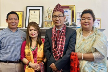 जीआरएनसी अध्यक्षको पद हस्तान्तरण: बिदा भए मान, लीलाको काँधमा नेतृत्व