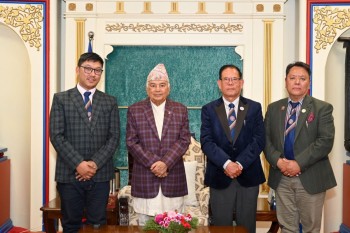 तमु धीं यूकेको टोली र राष्ट्रपति पौडेलबीच भेट, संस्कृति र पर्यटन प्रवर्द्धनमा नेपाल सरकारसँग सहकार्य गर्न तयार रहेको भनाइ 