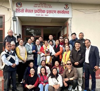 रेडियो नेपाल पोखरा कार्यालय प्रमुख शान्ति गुरुङलाई तमु धिं नेपालको बधाई