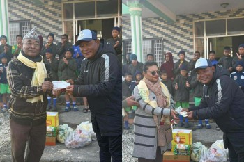 सहारा एफसी यूकेका संस्थापक अध्यक्ष श्रेष्ठको समन्वयमा सहारा एकेडेमीलाई सहयोग 