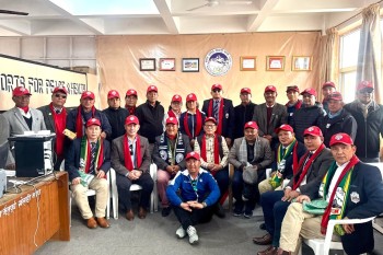 भूपू खेलाडी मञ्चद्वारा यूकेबाट आएको टोलीलाई स्वागत तथा सम्मान