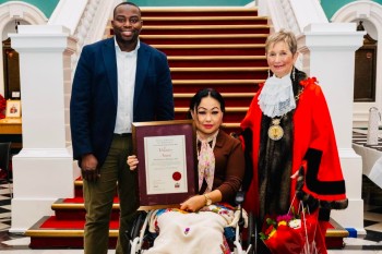 सामाजिक कार्यकर्ता शिम्मीलाई यूकेमा सिभिक अवार्ड